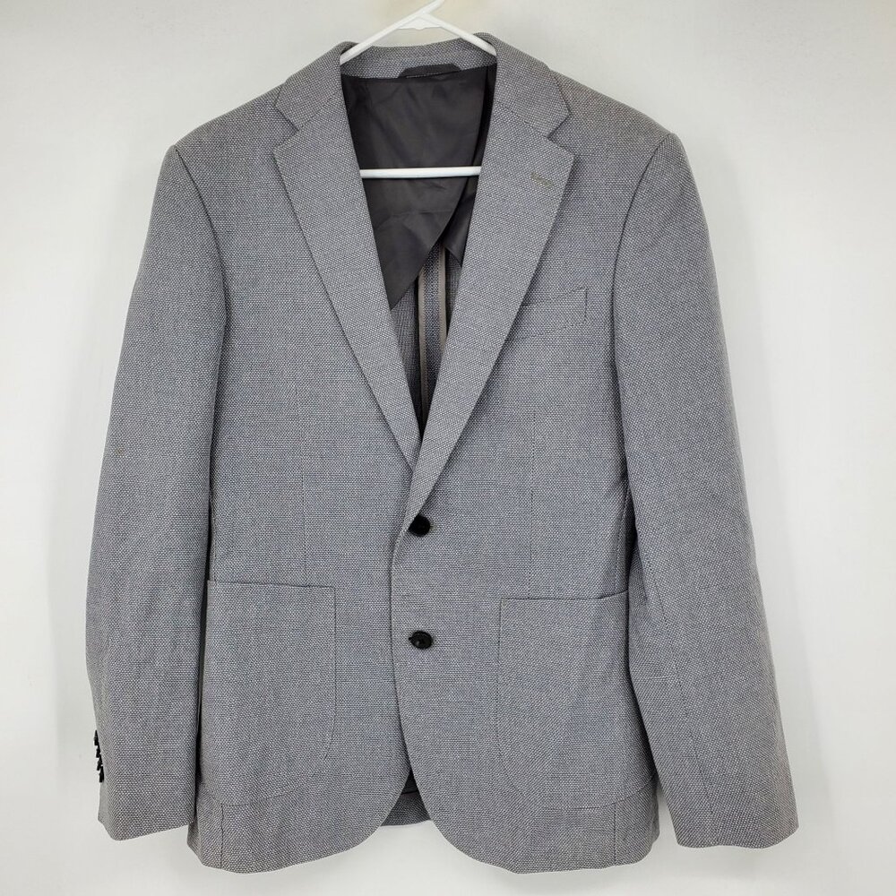 Rodd & Gun Sports Fit Grey Textured Men's 2 Button Blazer Suit Jacket Size Small